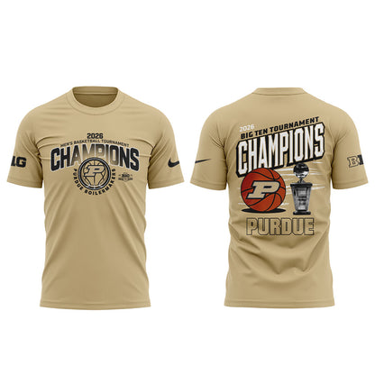 .Purdue Boilermakers 2026 Big Ten Men’s Basketball Tournament Champions Shirt
