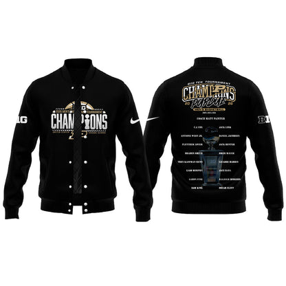 Purdue Boilermakers 2026 Big Ten Men’s Basketball Tournament Champions Jacket Black V2