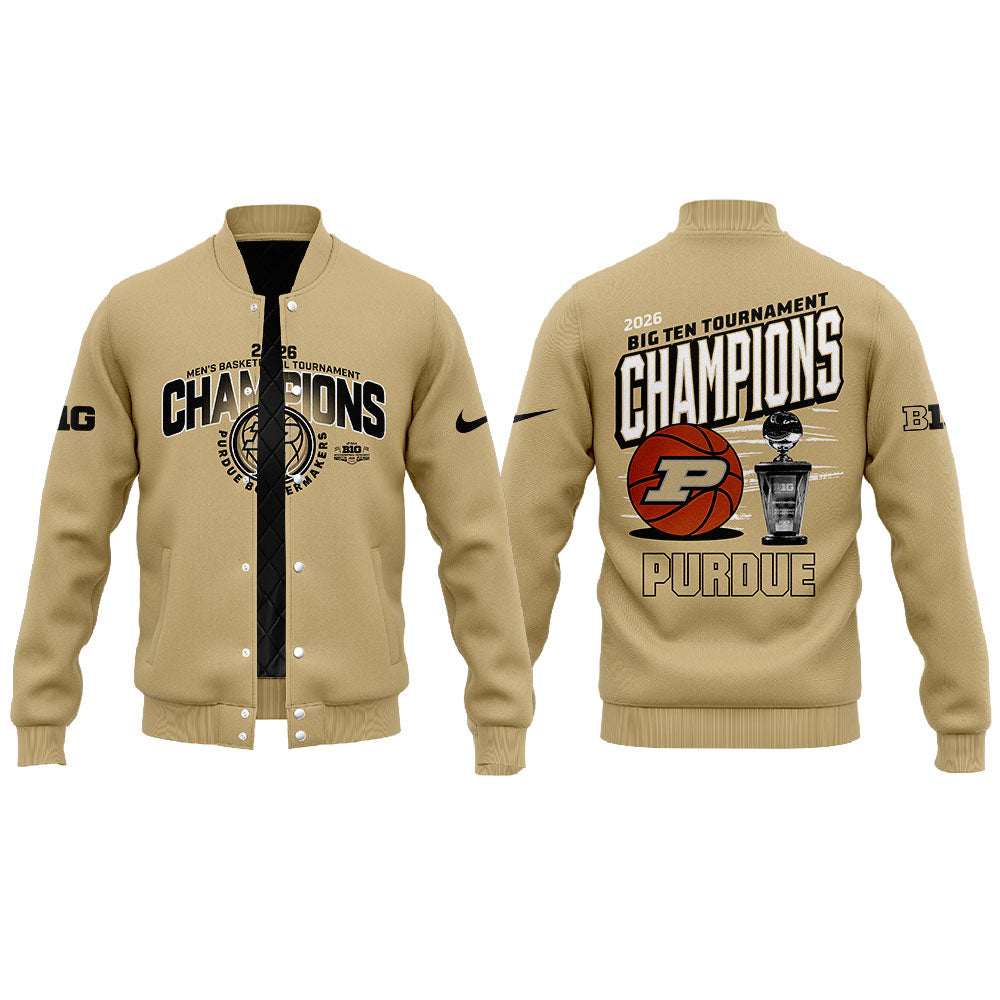 Purdue Boilermakers 2026 Big Ten Men’s Basketball Tournament Champions Jacket