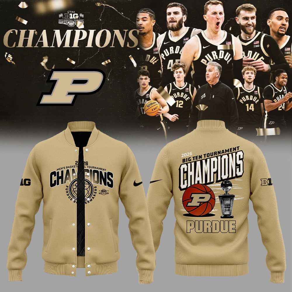 Purdue Boilermakers 2026 Big Ten Men’s Basketball Tournament Champions Jacket