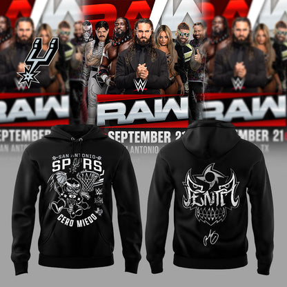 . SA Spurs x Cero Miedo WWE Monday Night RAW Hoodie