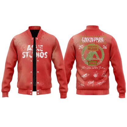 Linkin Park brought their From Zero World Tour to Festivalpark in Werchter, Belgium. Jacket