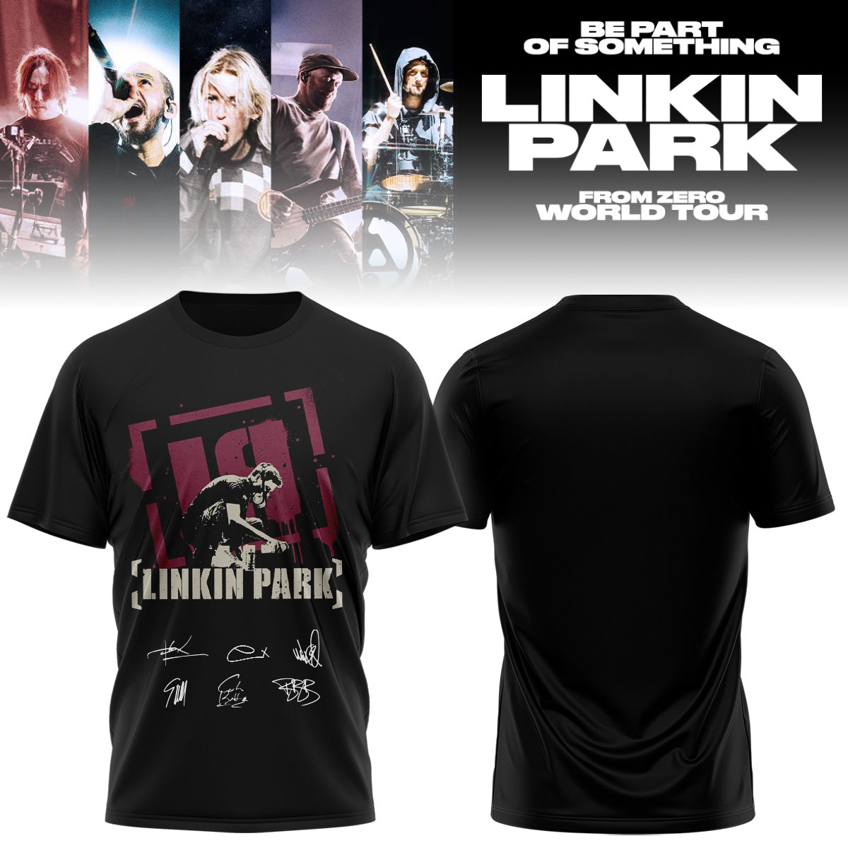 Linkin Park From Zero World Tour 2026 Signed TShirt