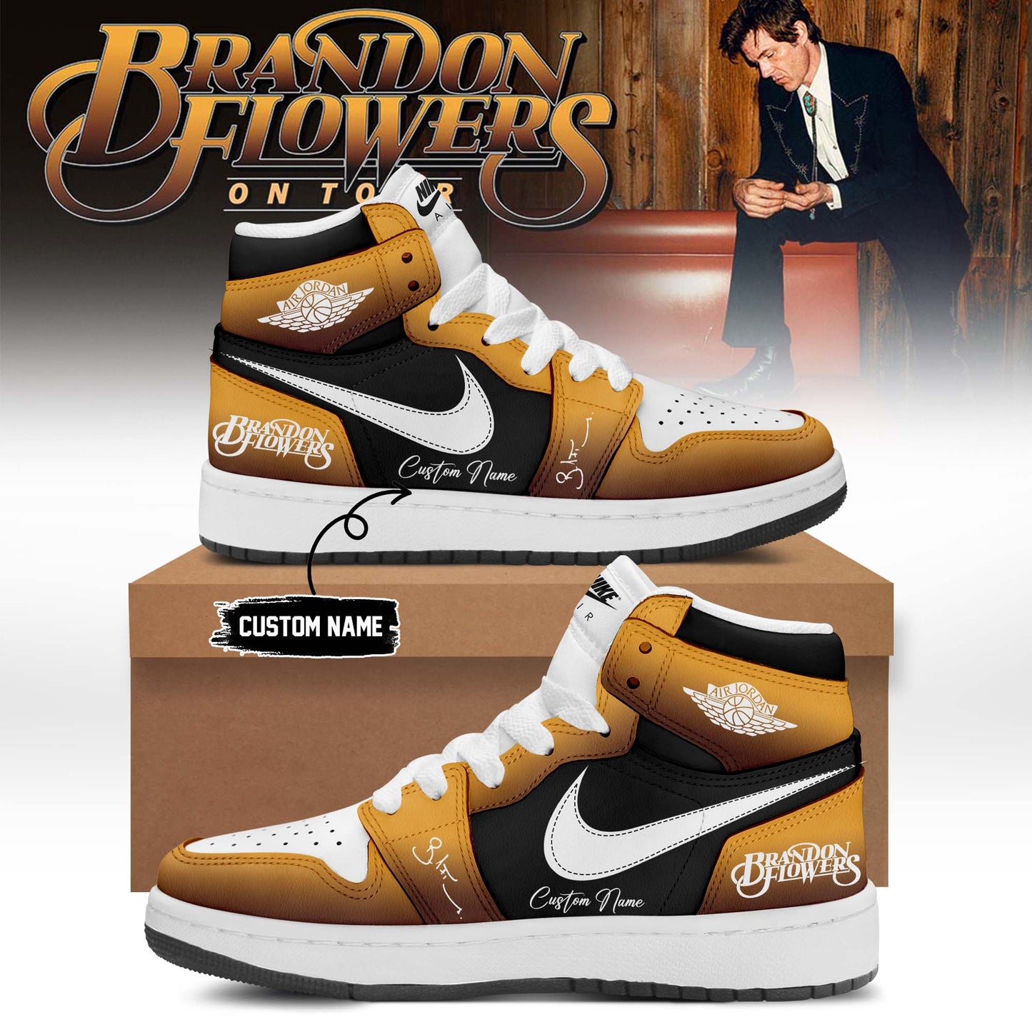 ,,Brandon Flowers On Tour 2026 Limited Edition Signature – Shoes