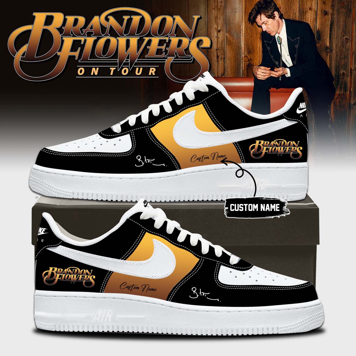 ,,Brandon Flowers On Tour 2026 Limited Edition Signature – Shoes 3