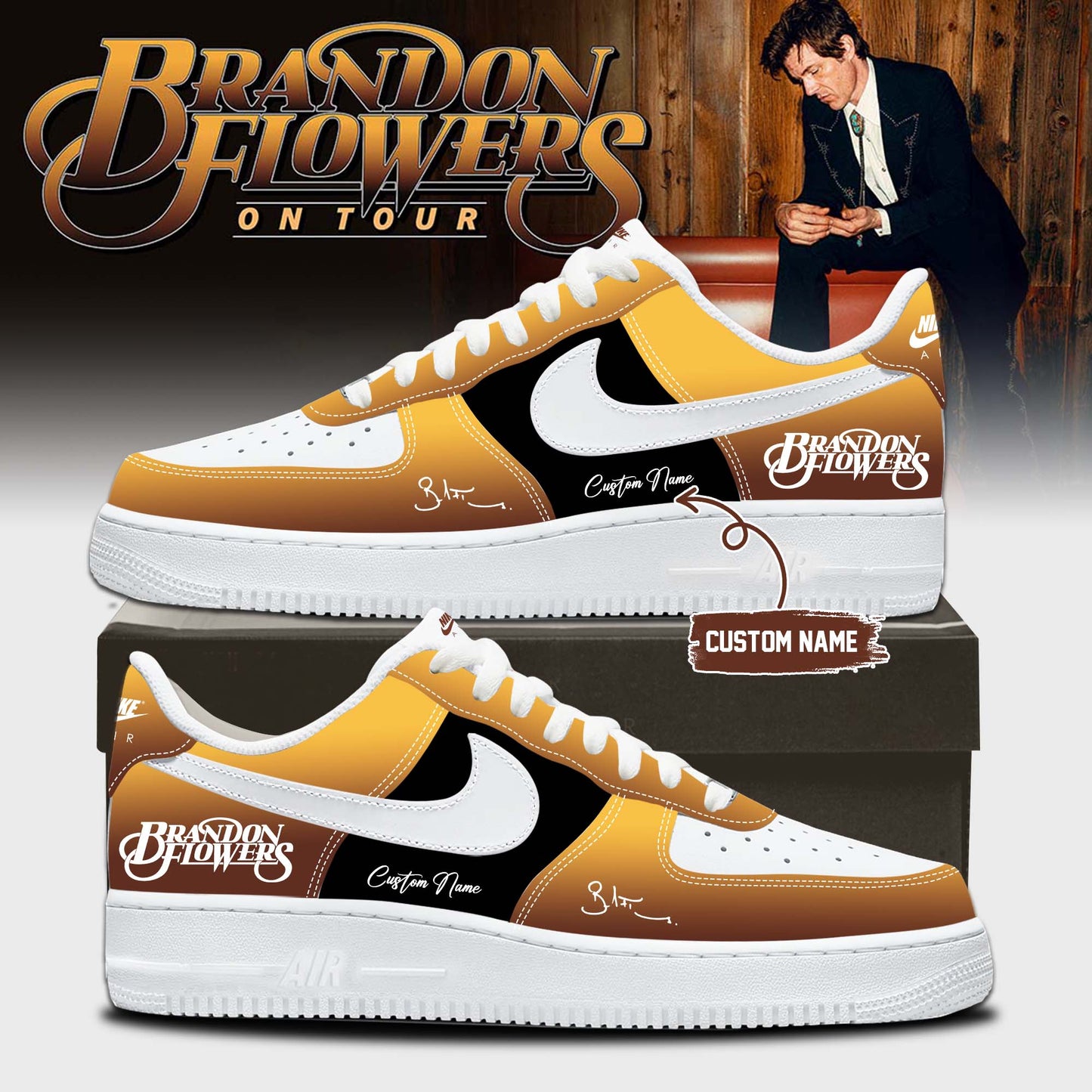 ,,Brandon Flowers On Tour 2026 Limited Edition Signature – Shoes 5