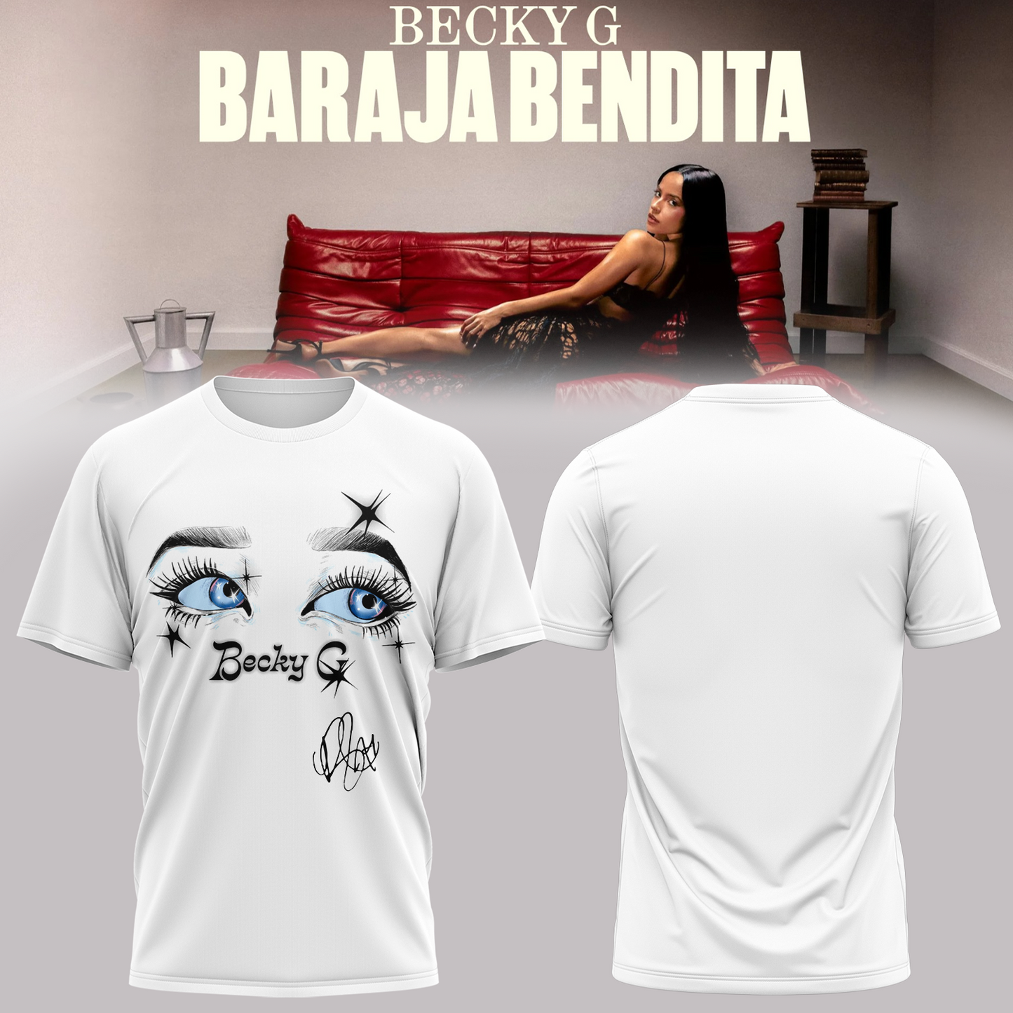 ..,Becky G – Baraja Bendita Signature Limited Edition T shirt