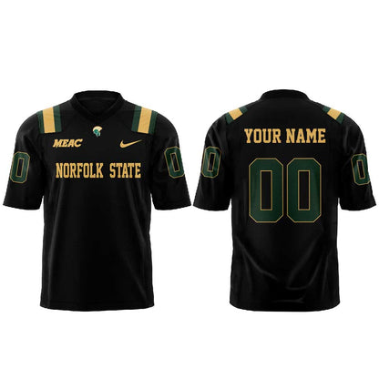 Norfolk State Football Dark Mode: Activated Football Jersey Custom Number