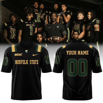 Norfolk State Football Dark Mode: Activated Football Jersey Custom Number
