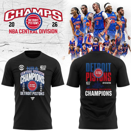 D Pistons First division championship since ’08 calls for some new merch Black Shirt