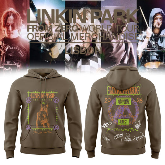 LINKIN PARK Official From Zero World Tour Merchandise in Lisbon, Portugal at Rock in Rio Festival Hoodie V2