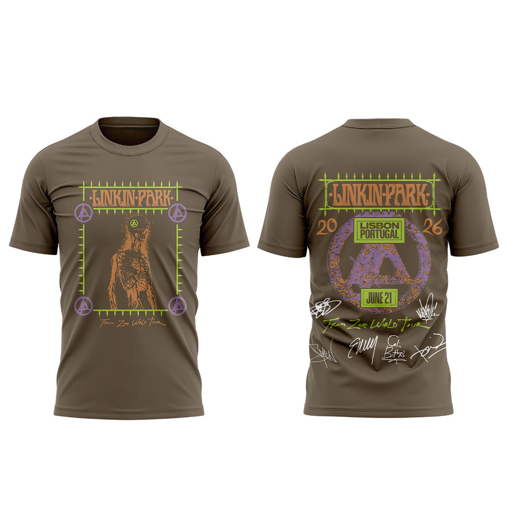 LINKIN PARK Official From Zero World Tour Merchandise in Lisbon, Portugal at Rock in Rio Festival Shirt V2