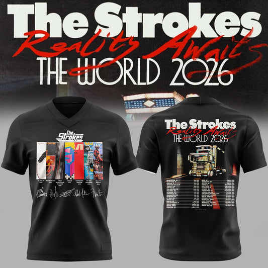 _The Strokes – Reality Awaits Tour 2026 Edition Football Jersey