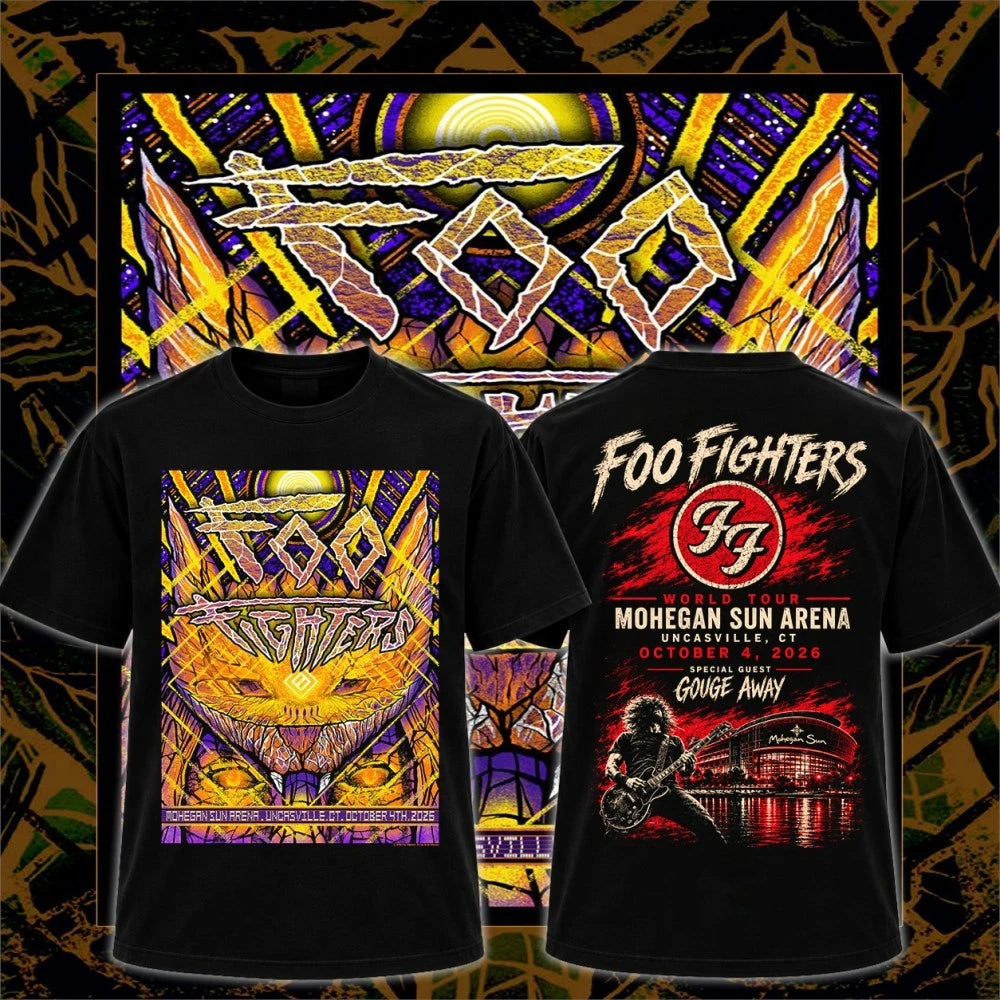 Foo Fighters Uncasville CT Event Tee At Mohegan Sun Arena October 4, 2026 T-Shirt