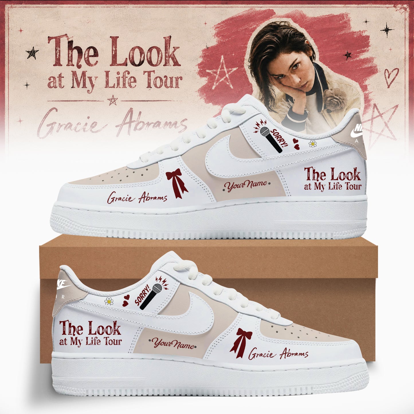 .Soft Echo AF1 Sneakers