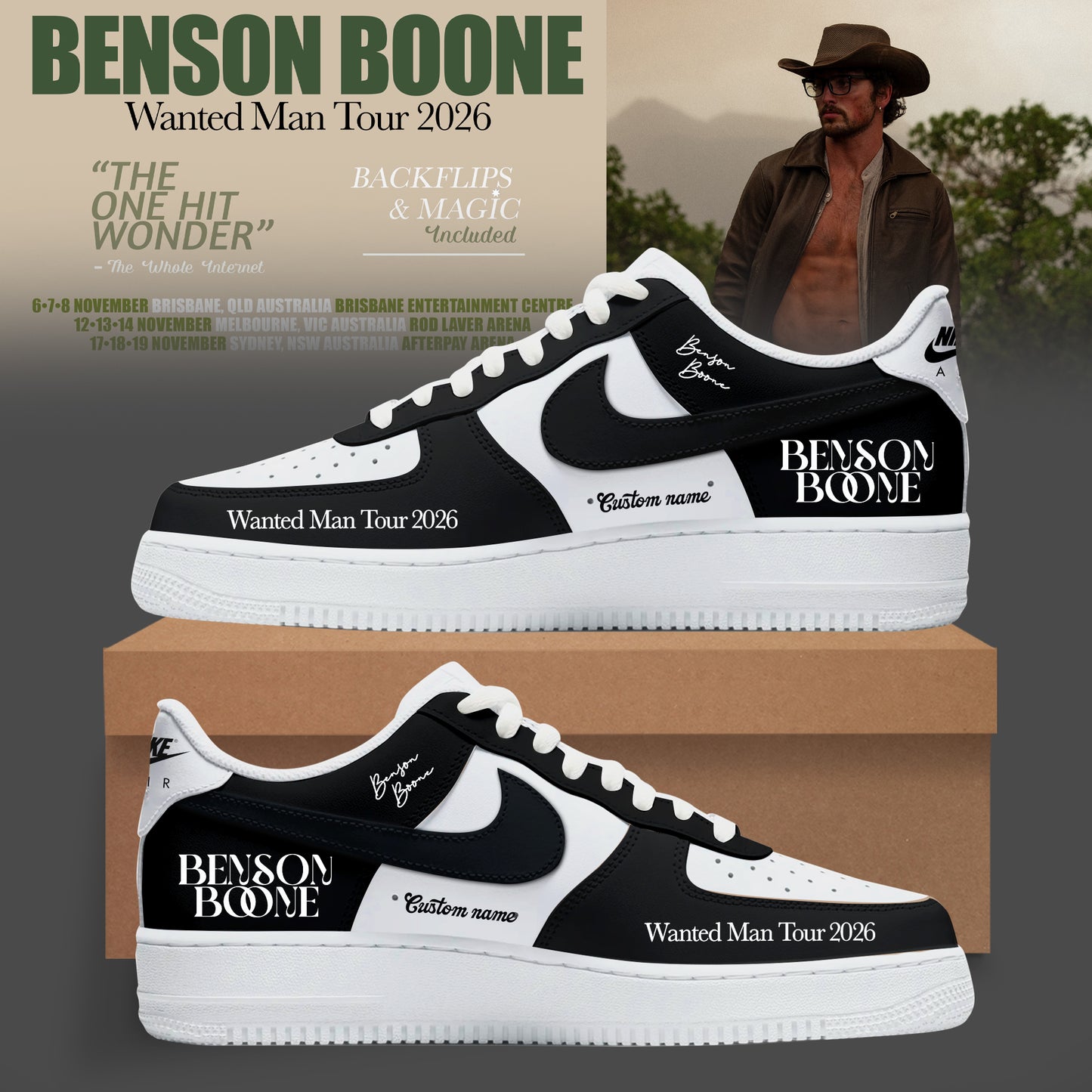BENSON BOONE – WANTED MAN TOUR 2026 SHOES