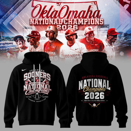 Oklahoma Sooners Baseball 2026 National Champions Hoodie