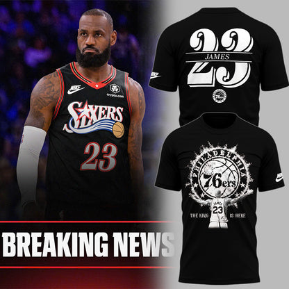 Limited Edition LeBron James Philadelphia 76ers T-Shirts