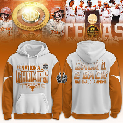 ,Texas Longhorns SoftBall Championship 2026 Women’s College World Series Hoodie