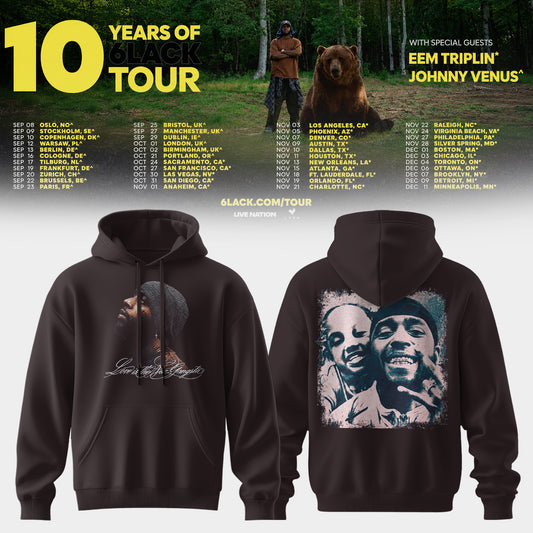 10 Years of 6LACK Tour Hoodie