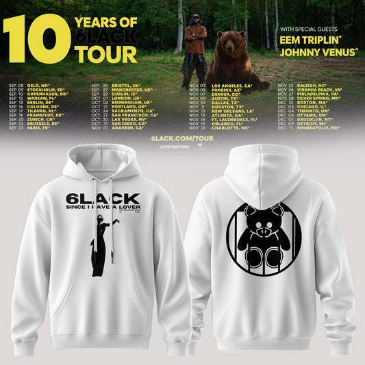 10 Years of 6LACK Tour Hoodie