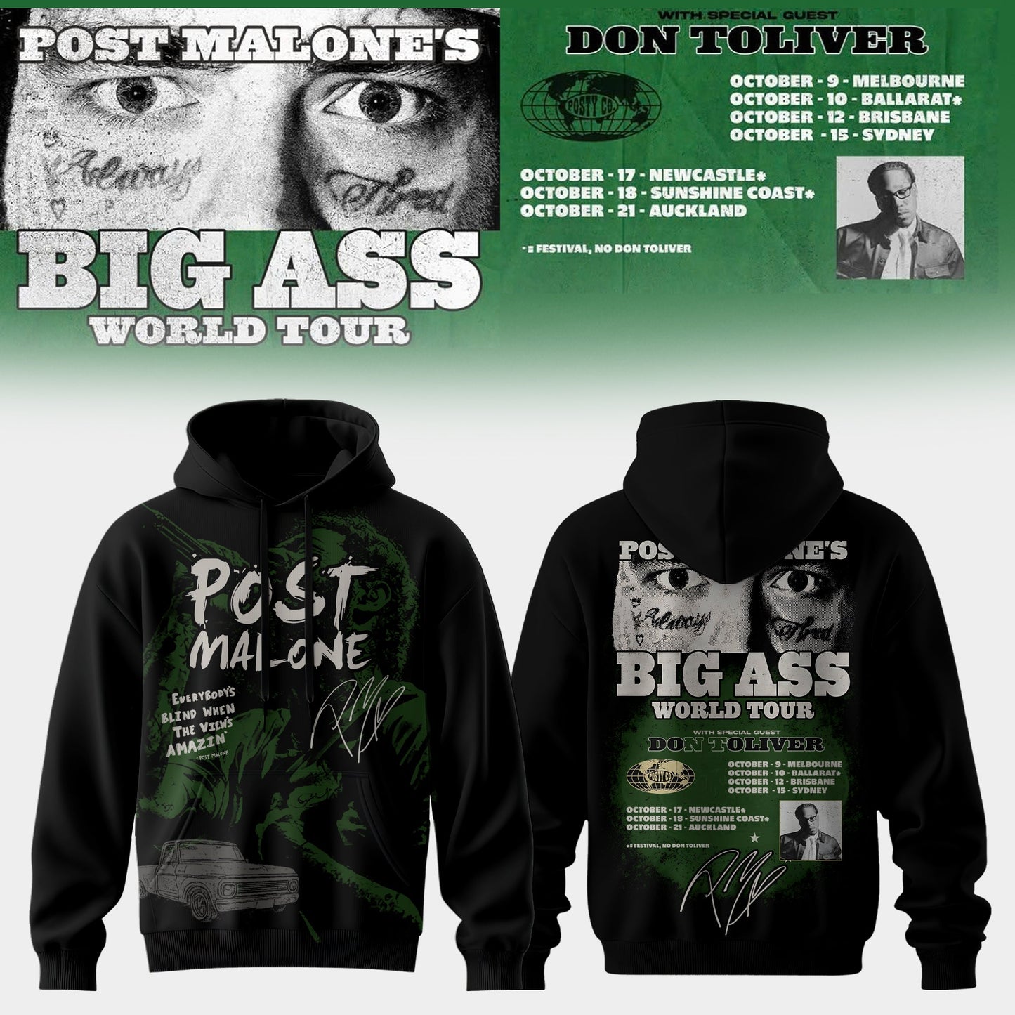 Posty Globe Tour Hoodie 1 Edition