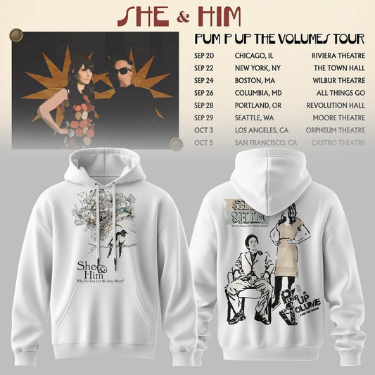 SHE & HIM – PUMP UP THE VOLUME COLLECTION HOODIE