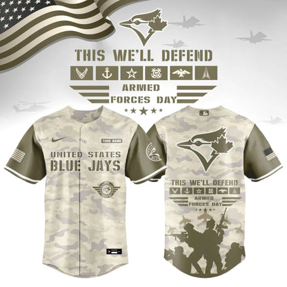 ALL TEAM Armed Forces Day Appreciation Night 2026 Edition Baseball Jersey