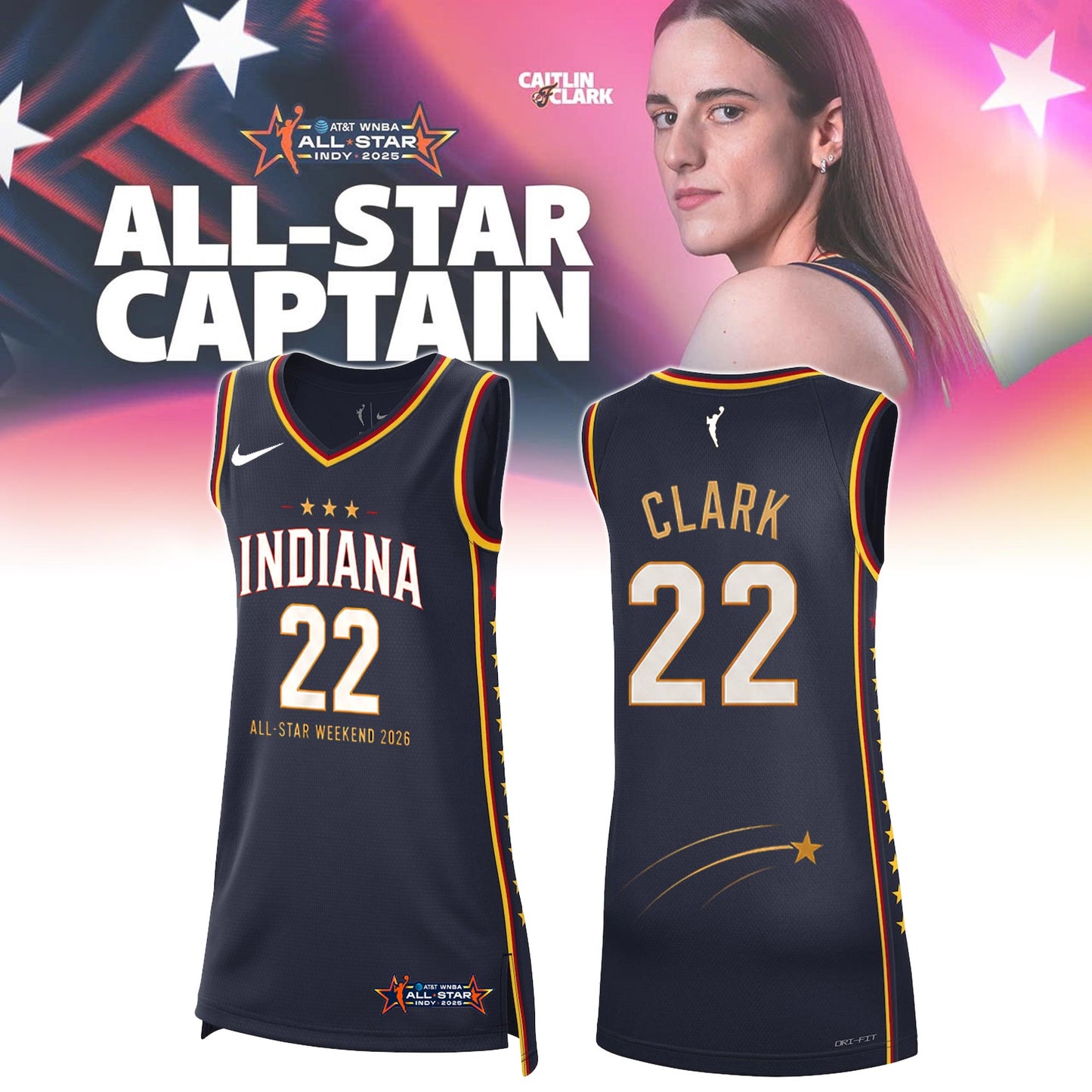 The All Star 2026 Caitlin Clark Limited Edition Basketball Jersey