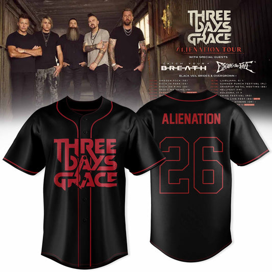 THREE DAYS GRACE – ALIENATION TOUR 2026 OFFICIAL JERSEY COLLECTION