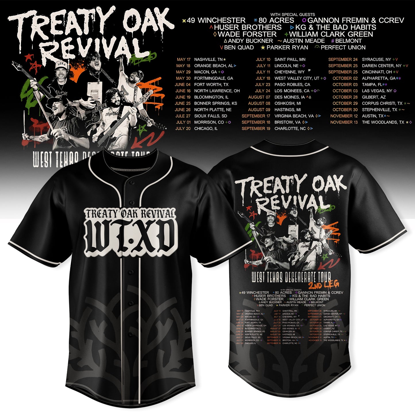 _Treaty Oak Revival – West Texas Degenerate Tour! Jersey