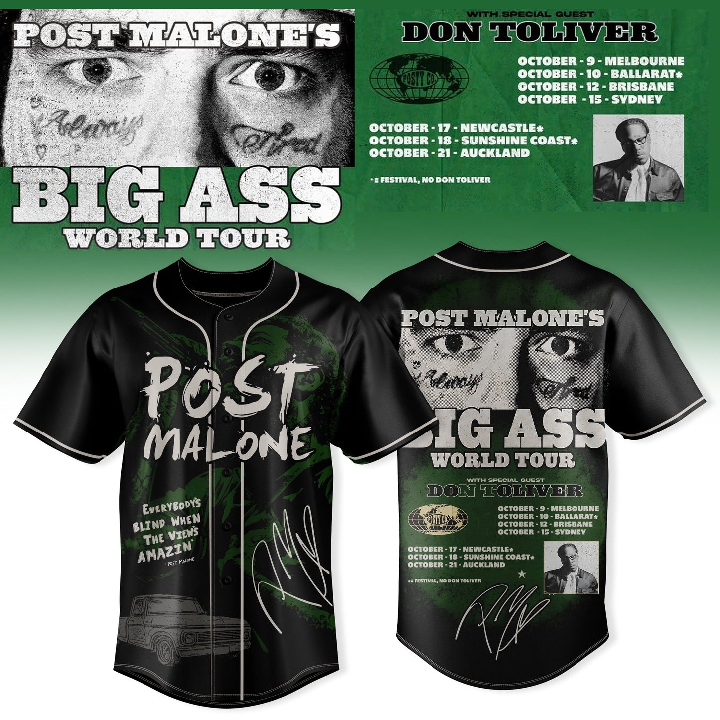 . Big Ass World Tour Vintage Jersey Edition 1