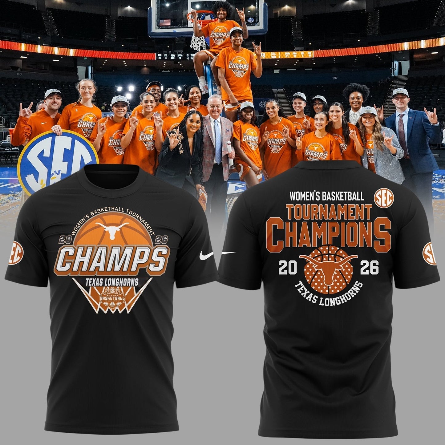 Limited Edition WBB SEC Tournament Champions Shirt