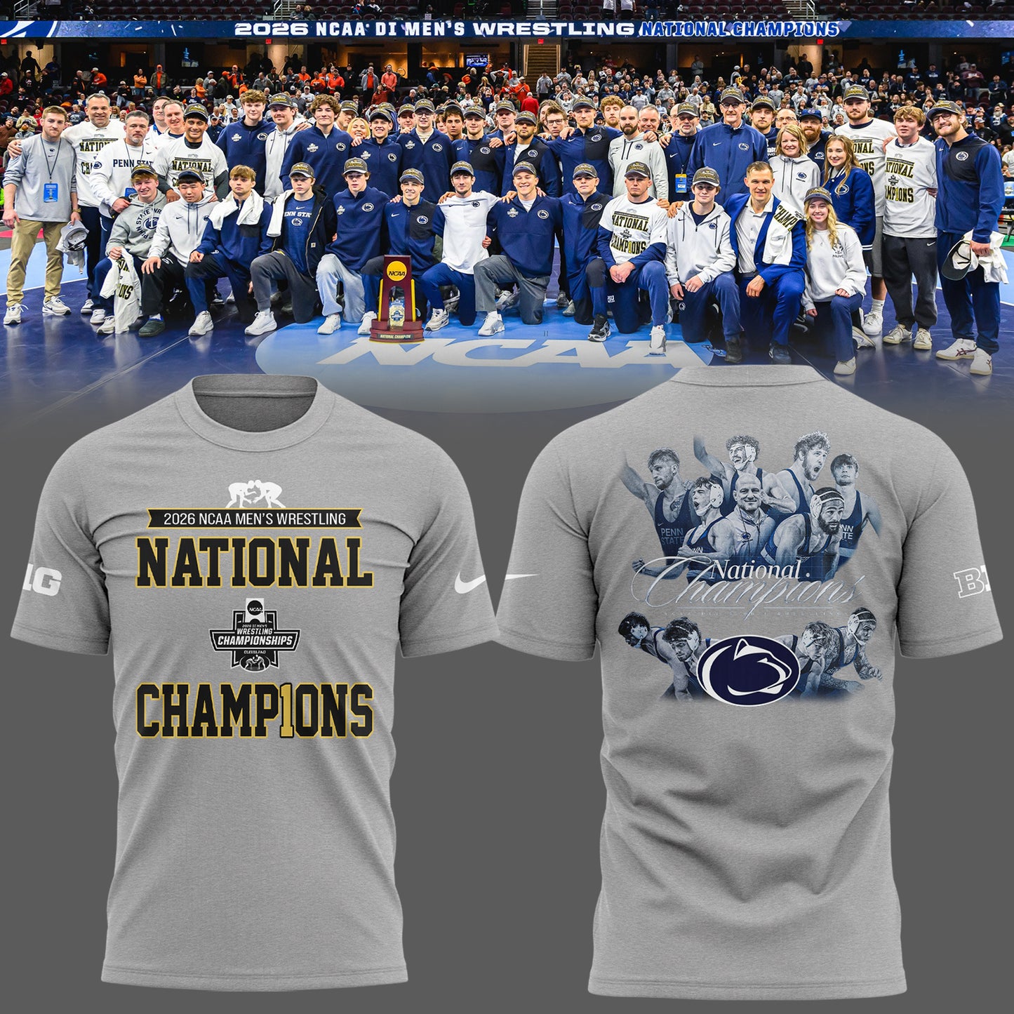 Limited Edition 2026 Men’s Wrestling Champions🏆 Shirt