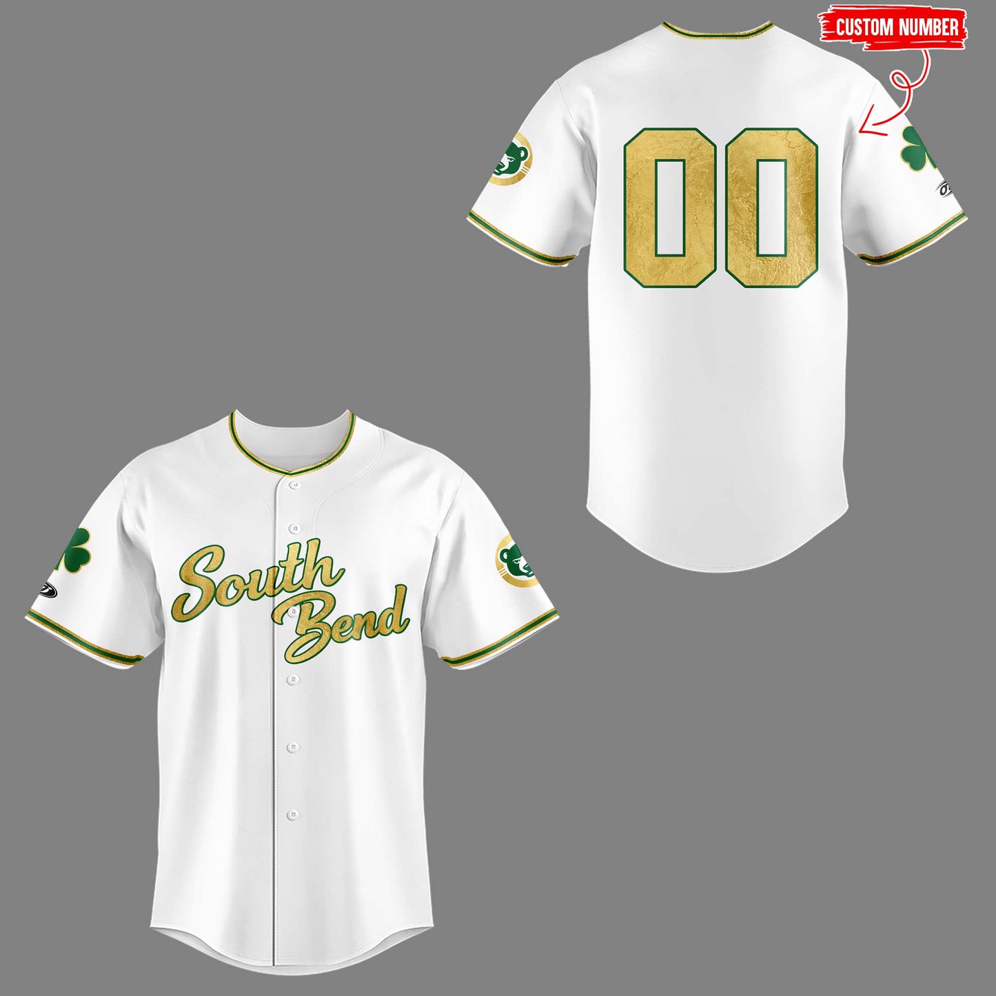 Cubs x Inspired by Notre Dame 🐻☘️ Custom Jersey