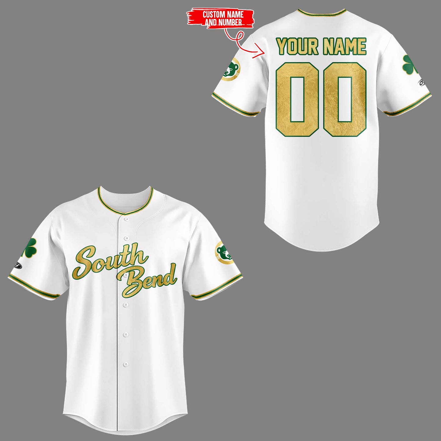 Cubs x Inspired by Notre Dame 🐻☘️ Custom Jersey
