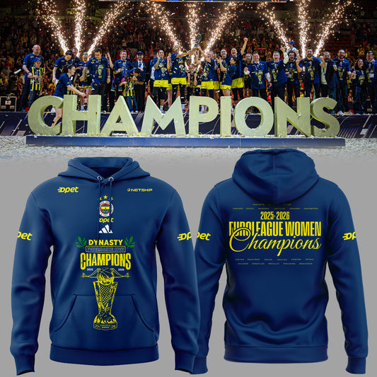 2025-2026 EuroLeague Women Champions 🏀🏆 Hoodie