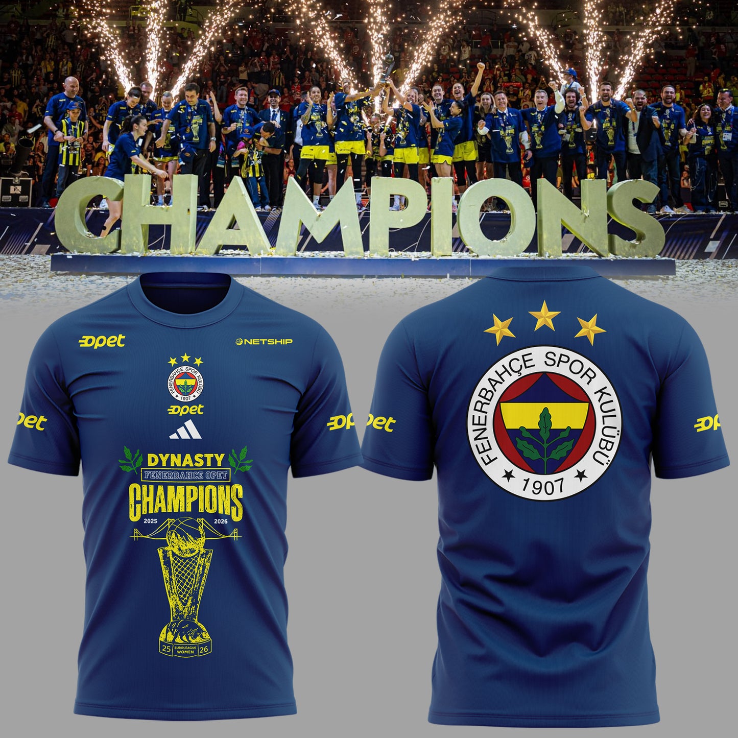 2025-2026 EuroLeague Women Champions 🏀🏆 Shirt
