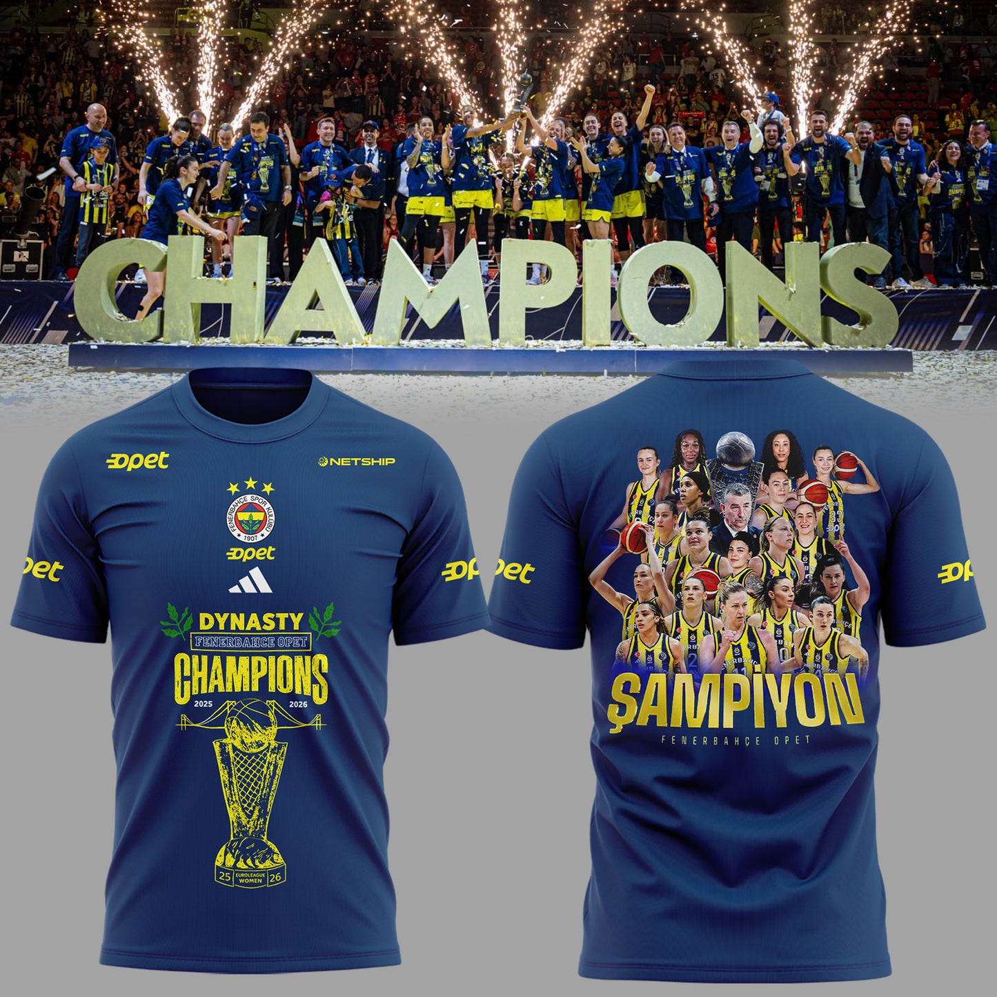 2025-2026 EuroLeague Women Champions 🏀🏆 Shirt