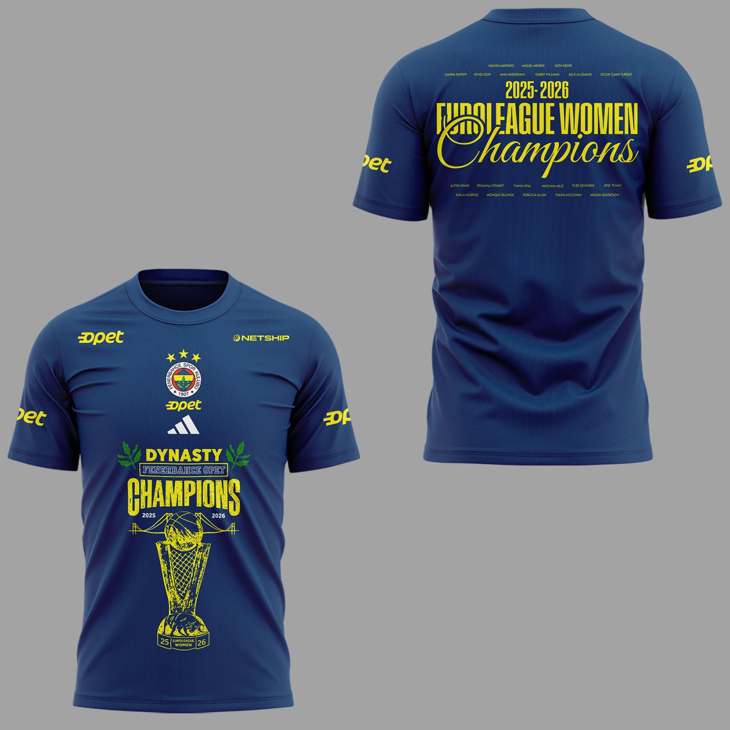 2025-2026 EuroLeague Women Champions 🏀🏆 Shirt