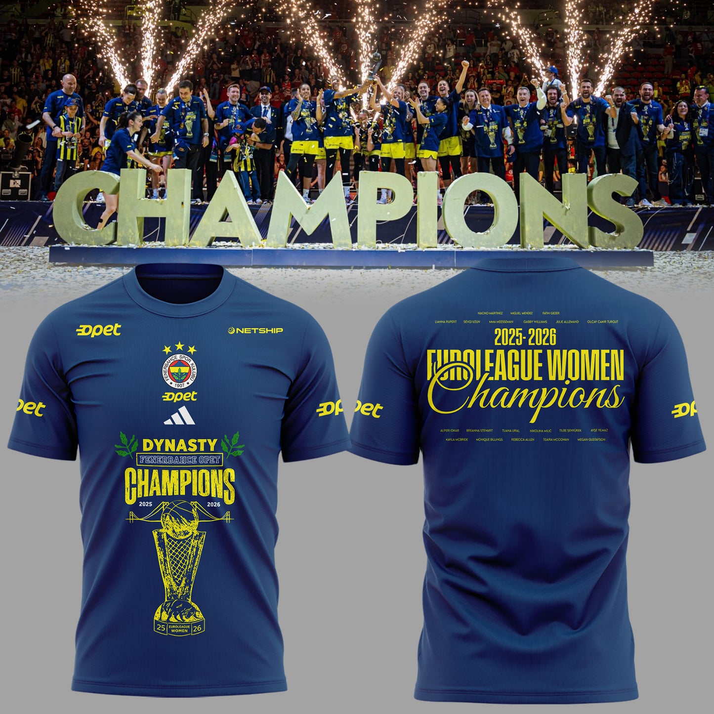 2025-2026 EuroLeague Women Champions 🏀🏆 Shirt