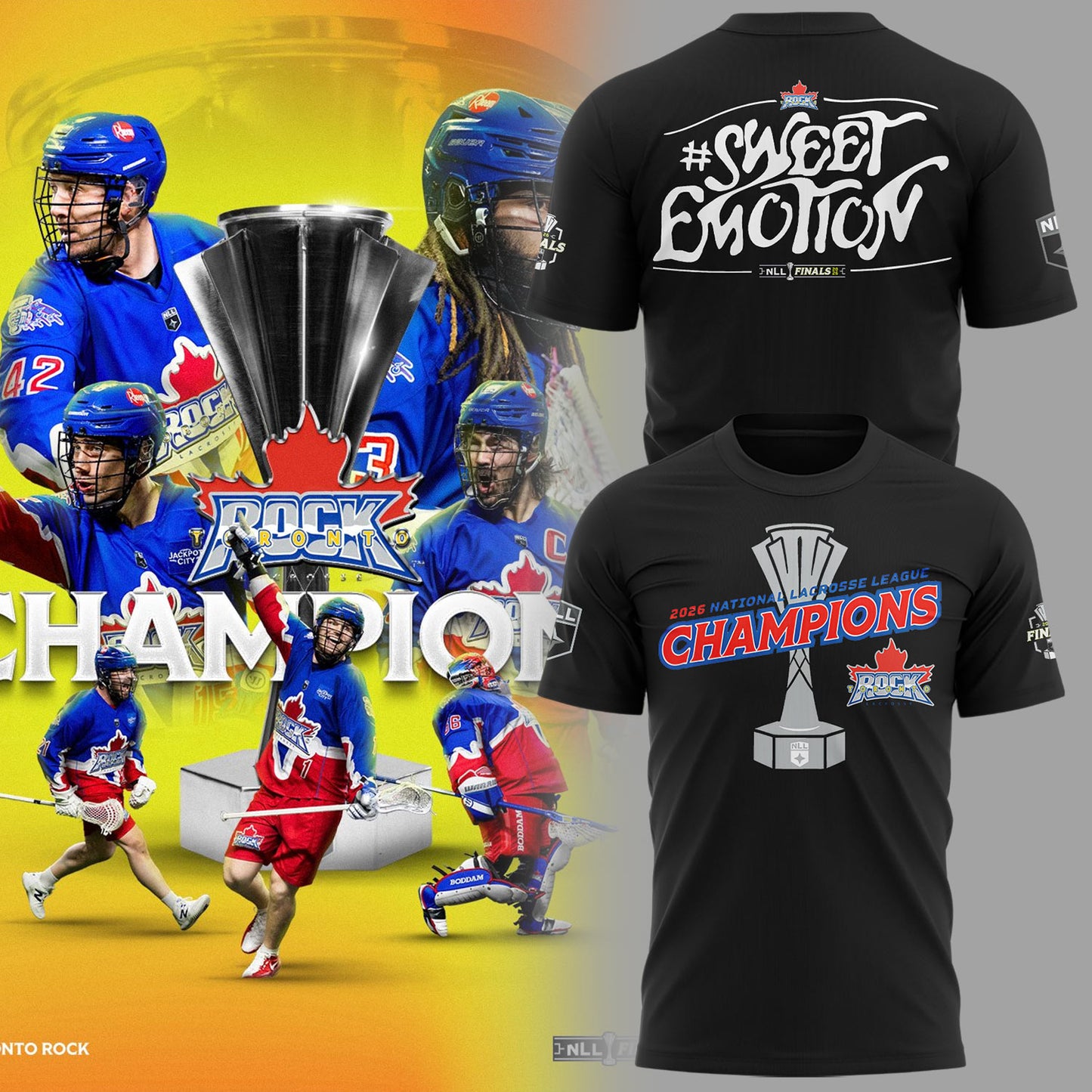 Limited Edition Toronto Rock Are your  Champions 🏆 2026 Shirt