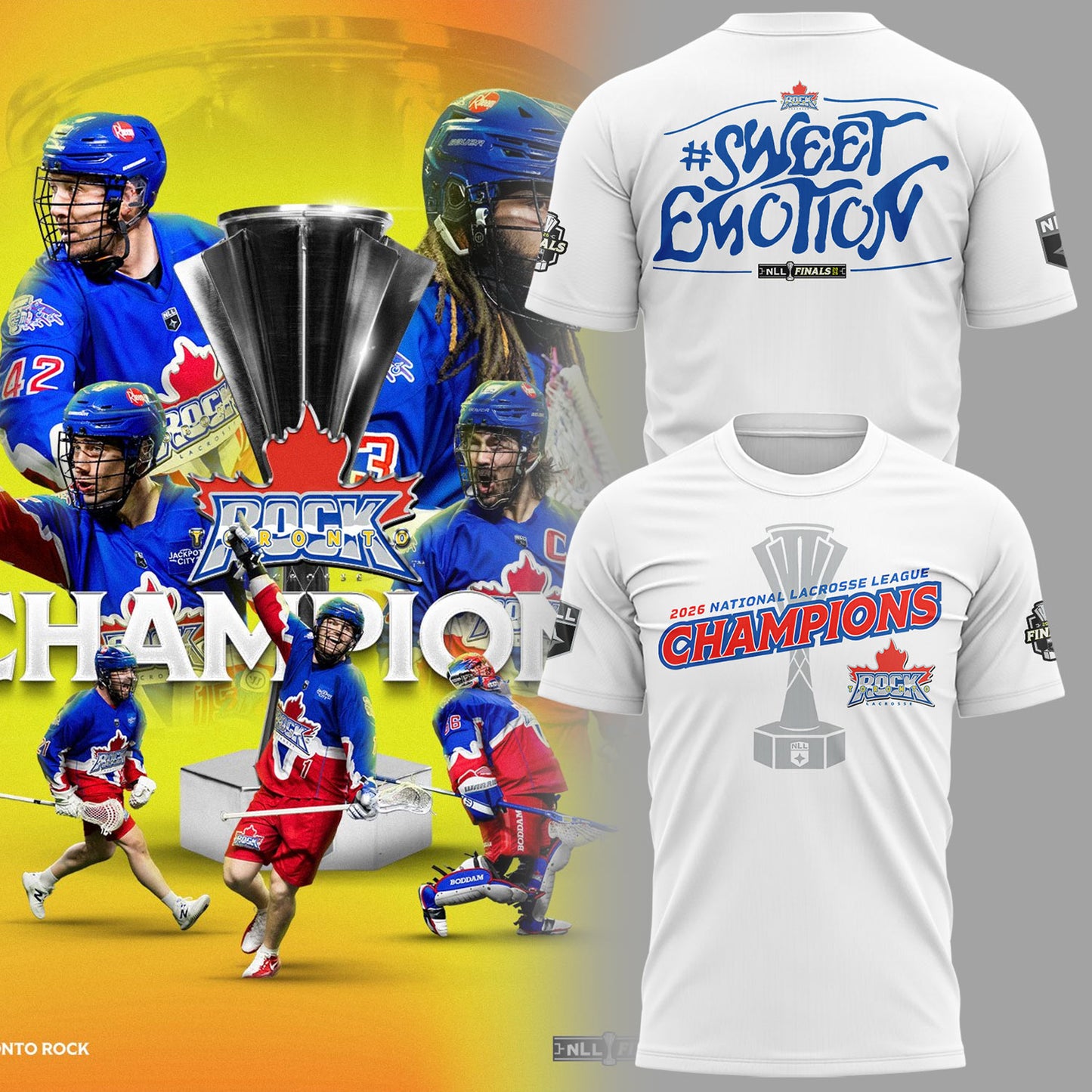 Limited Edition Toronto Rock Are your Champions 🏆 2026 Shirt