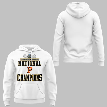 Limited Edition Princeton Men’s Lacrosse National Champions Lacrosse 2026 Hoodie
