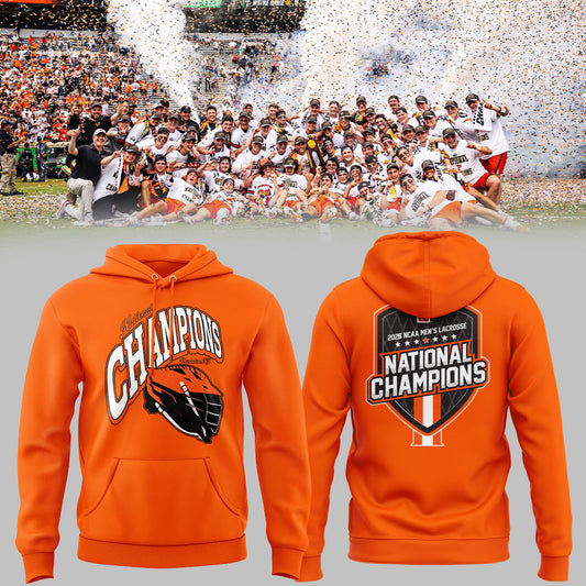 Limited Edition Princeton Men’s Lacrosse National Champions Lacrosse 2026 Hoodie