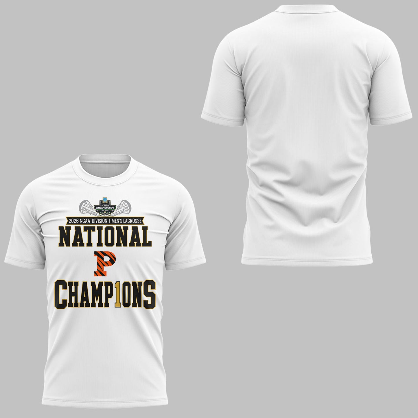 Limited Edition Princeton Men’s Lacrosse National Champions Lacrosse 2026 TShirt