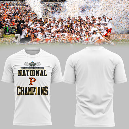Limited Edition Princeton Men’s Lacrosse National Champions Lacrosse 2026 TShirt