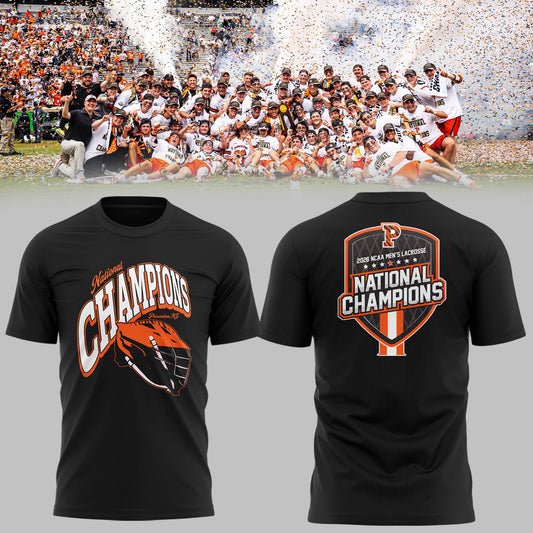Limited Edition Princeton Men’s Lacrosse National Champions Lacrosse 2026 TShirt