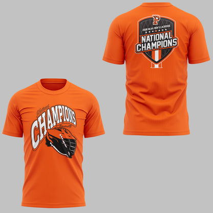 Limited Edition Princeton Men’s Lacrosse National Champions Lacrosse 2026 TShirt
