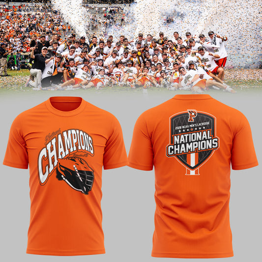 Limited Edition Princeton Men’s Lacrosse National Champions Lacrosse 2026 TShirt
